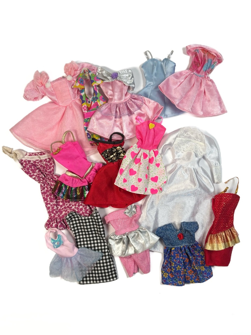 Lot of 15 Vintage 90s Barbie Dress